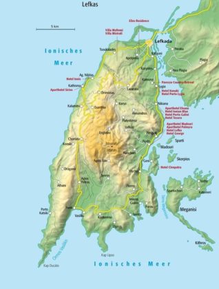 Lage & Geographie - Lefkas / Lefkada - ionische Inseln Griechenland Lage & Geographie - Lefkas / Lefkada - ionische Inseln Griechenland